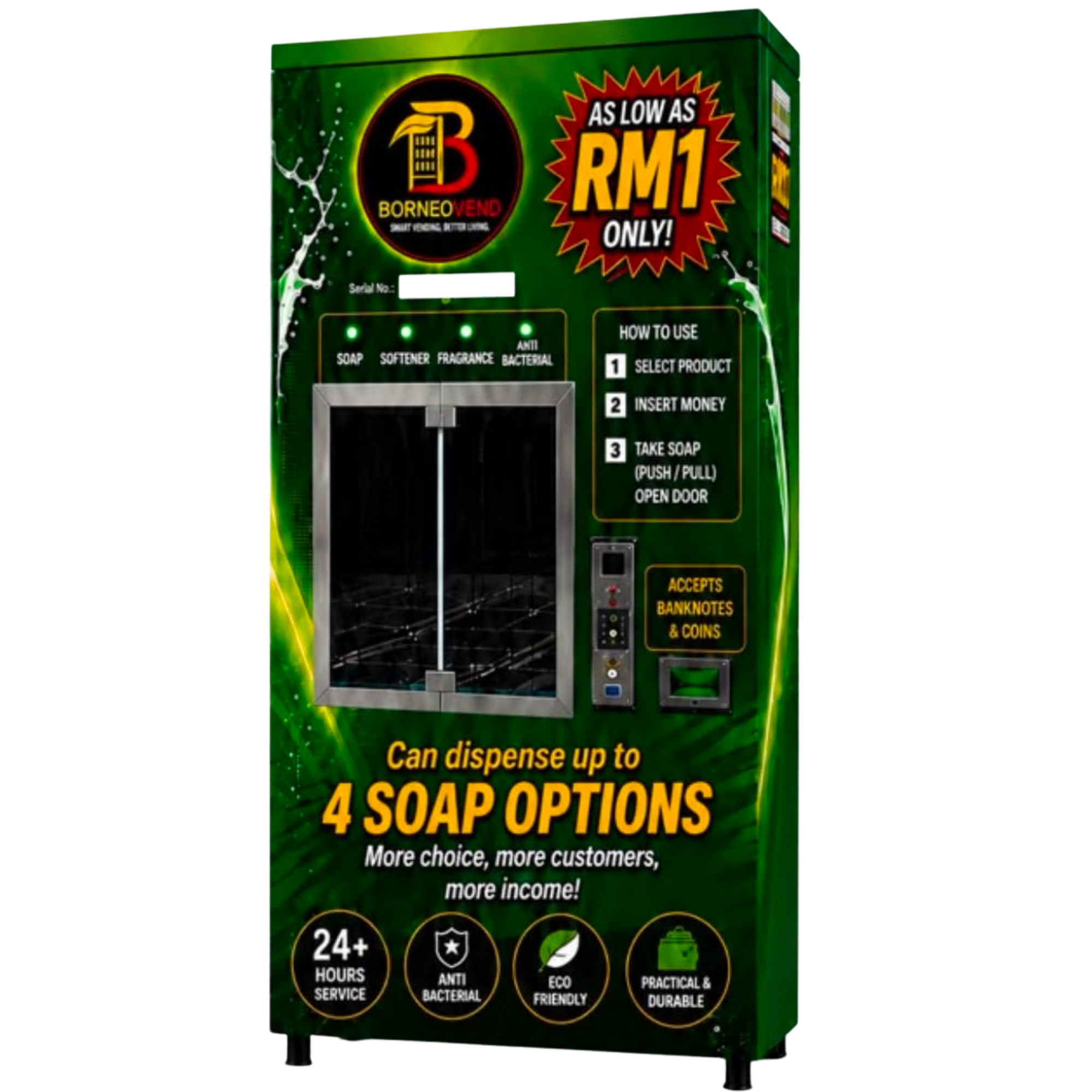 BorneoVend soap dispenser